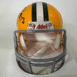 Autographed/Signed Bart Starr Aaron Rodgers Dual Mini Helmet Steiner Sports COA