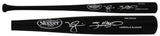 Sammy Sosa & Mark McGwire Signed Louisville Slugger Pro Black Bat (SCHWARTZ COA)