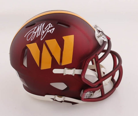 Terry McLaurin Autographed Washington Commanders Mini Helmet - Beckett