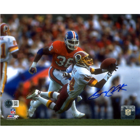 Gary Clark Autographed Washington Redskins 8x10 Photo Beckett Witness 51665
