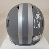 DEION SANDERS SIGNED DALLAS COWBOYS SLATE SPEED MINI HELMET BECKETT QR