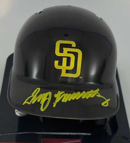 Padres All Star TERRY KENNEDY Signed Rawlings Baseball Mini Helmet AUTO - BAS