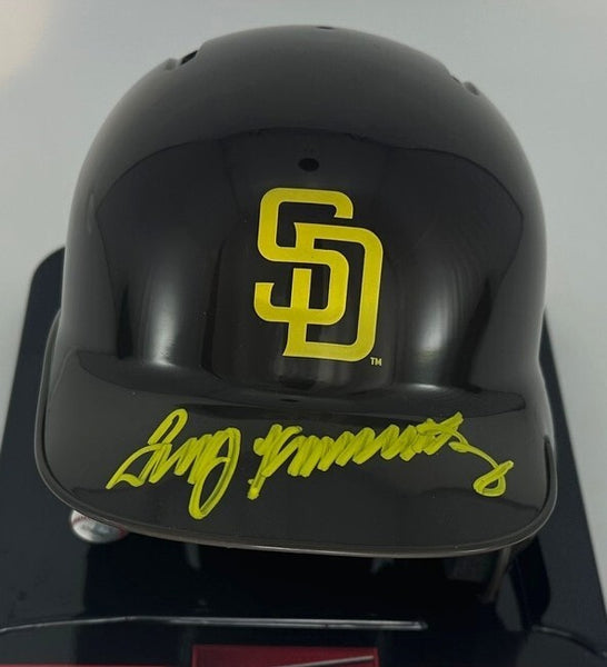 Padres All Star TERRY KENNEDY Signed Rawlings Baseball Mini Helmet AUTO - BAS