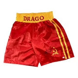 Dolph Lundgren Signed Custom Rocky IV Boxing Trunks Drago Inscribed JSA ITP