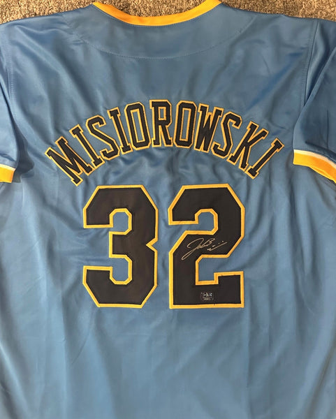 Brewers JACOB MISIOROWSKI Signed Custom Replica MKE City Jersey AUTO - Prova