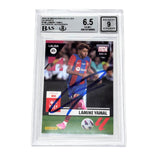 Lamine Yamal Signed 2023-24 Panini Megacracks #108BIS Rookie - BGS 6.5 AUTO 9