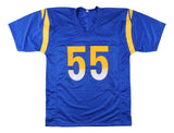 Braden Fiske Los Angeles Signed Blue Football Jersey JSA ITP