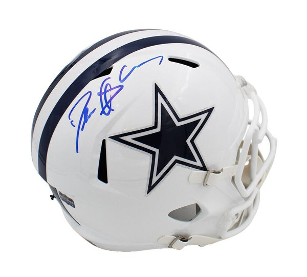 Deion Sanders Signed Dallas Cowboys Speed Full Size Alternate White NFL Helmet