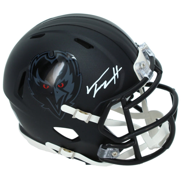 Trey Hendrickson Autographed Baltimore Ravens Alternate Darkness Mini Helmet JSA