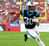 Chuba Hubbard Signed Panthers Teal Jersey (Beckett) Carolina 2021 Draft Pick R.B