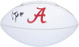 Cameron Latu Alabama Crimson Tide Autographed White Panel Football