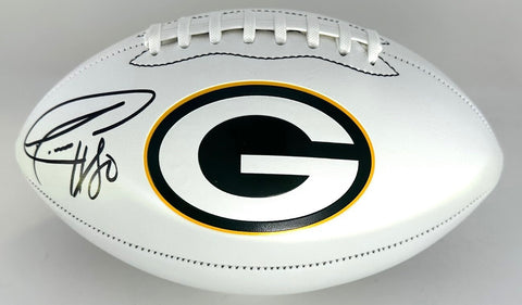Packers SB Champ DONALD DRIVER Signed White Panel Logo Football AUTO - JSA