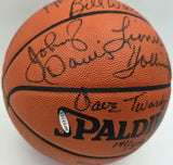 1976-77 Trail Blazers Autographed NBA Basketball 7 Sigs Bill Walton Beckett