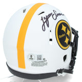 Lynn Swann Autographed Steelers Speed Lunar Eclipse Mini Helmet Beckett