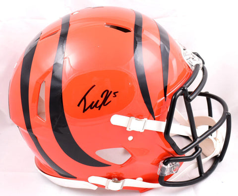 Tee Higgins Autographed Bengals F/S Speed Authentic Helmet - Beckett W Holo #5