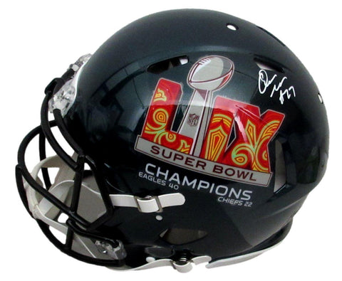Quinyon Mitchell Signed Full Size Authentic SB LIX Champs Helmet Eagles PSA/DNA