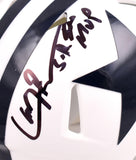 Larry Brown Autographed Dallas Cowboys 60-63 Mini Helmet W/ SB MVP- Prova *Black