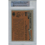 Dan Hampton Autographed 1981 Topps #316 Slabbed Trading Card Beckett 49397