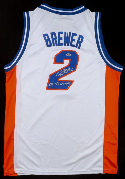 Corey Brewer Signed Florida Gators Jersey (PSA) 2007 1st Round Pck/Timberwolves