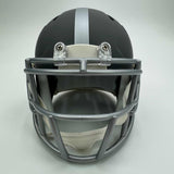 Autographed/Signed Lawrence Taylor Giants Silver Mini Helmet BAS COA