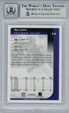 Ray Lewis Autographed 2002 Score #24 Trading Card Beckett 10 Slab 35227