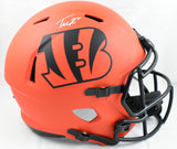 Tee Higgins Autographed Bengals F/S Rave Speed Helmet Beckett W Hologram *White