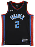 Thunder Shai Gilgeous-Alexander Signed Black Nike City Edition Jersey BAS