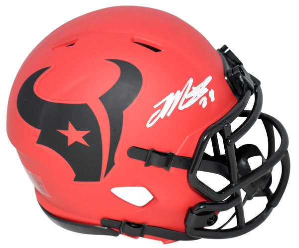 JOE MIXON AUTOGRAPHED HOUSTON TEXANS RAVE SPEED MINI HELMET BECKETT