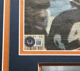 Walter Payton Autographed Framed 11x14 Sporting News Cover Bears Beckett AC95474