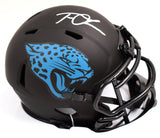 TREVOR LAWRENCE SIGNED JACKSONVILLE JAGUARS ECLIPSE SPEED MINI HELMET FANATICS