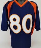Rod Smith "2x SB Champs" Signed Denver Broncos Custom Blue Jersey (JSA COA)