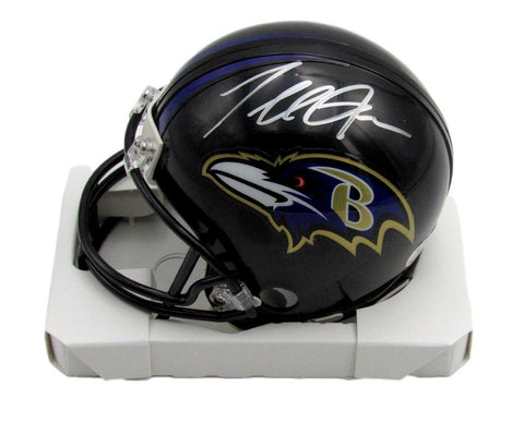 Terrell Suggs Autographed Mini Ravens Speed Football Helmet Beckett