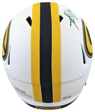 Packers Aaron Jones Authentic Signed Lunar Full Size Speed Rep Helmet BAS Wit