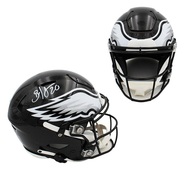 eagle football helmet Brian Dawkins Signed Philadelphia Eagles Speed Flex Authentic Alt NFL – Super Sports Center