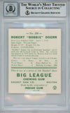 Bobby Doerr Signed 1938 Goudey Heads-Up '85 Reprints #258 Beckett 10 Slab 38438