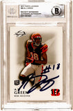 AJ Green Autographed 2011 Topps Legends #82 Rookie Card Beckett Slab 40753
