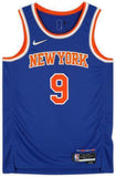 Framed RJ Barrett New York Knicks Signed Blue Diamond Swingman Jersey