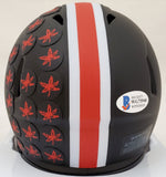 JUSTIN FIELDS AUTOGRAPHED OHIO STATE ECLIPSE SPEED MINI HELMET BECKETT 189796
