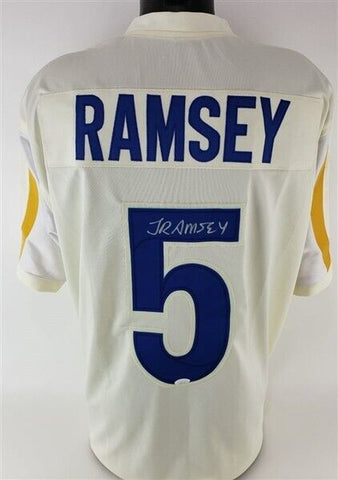 Jalen Ramsey Signed Los Angeles Rams White Jersey (JSA COA) 5xPro Bowl DB / FSU