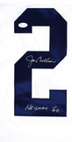 Joe Bellino Autographed White College Style Jersey W/Heisman- JSA W *Silver
