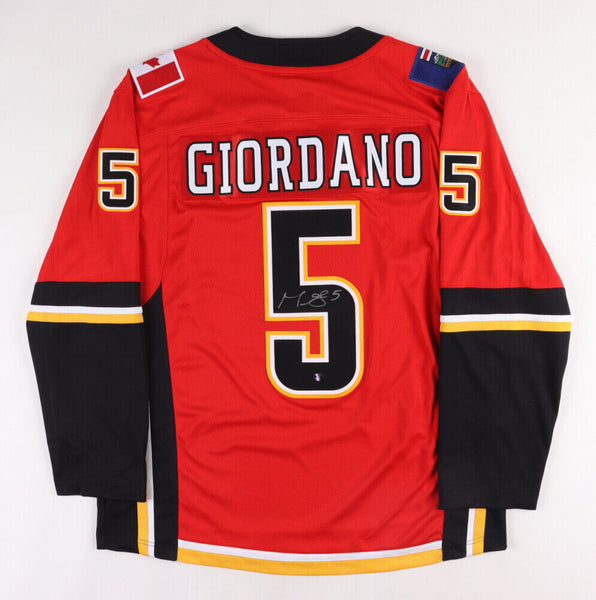 Mark Giordano Signed Calgary Flames Captain Jersey (Frozen Pond) 7xAll Star Def.