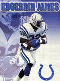 Edgerrin James Signed Indianapolis Colts 38"x 43" Framed Jersey (Beckett) R.B.