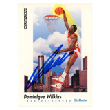 Dominique Wilkins Autographed 1992 SkyBox #588 Trading Card Beckett 54142