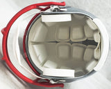 Tom Brady Autographed Patriots Silver Full Size Helmet Fanatics Holo #B062648