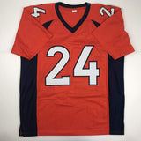 Autographed/Signed Champ Bailey Denver Orange Football Jersey JSA COA