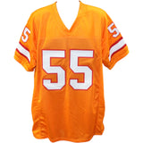 Derrick Brooks Autographed/Signed Pro Style Orange XL Jersey Beckett 40270