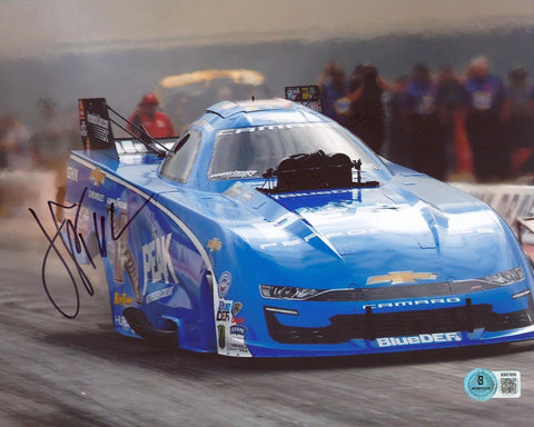 John Force NHRA Authentic Signed 8x10 Horizontal Photo Autographed BAS 4