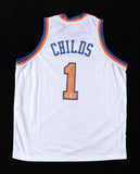 Chris Childs Signed Knicks Jersey (PSA) New York Point Guard 1994-2001