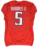 PATRICK MAHOMES SIGNED TEXAS TECH RED RAIDERS #5 UNDER ARMOUR TEAM ISSUED JERSEY