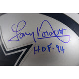Tony Dorsett Autographed Dallas Cowboys VSR4 Mini Helmet Beckett Witness 49227